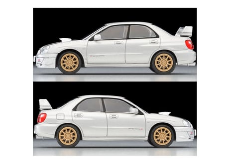 トミーテック 1/64 TLV-N336b スバル インプレッサ WRX STi（銀）2003年式