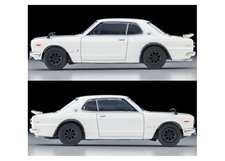 トミーテック 1/64 TLV-N380a 日産 スカイライン ハードトップ 2000GT-R RSワタナベホイール装着車（白）72年式