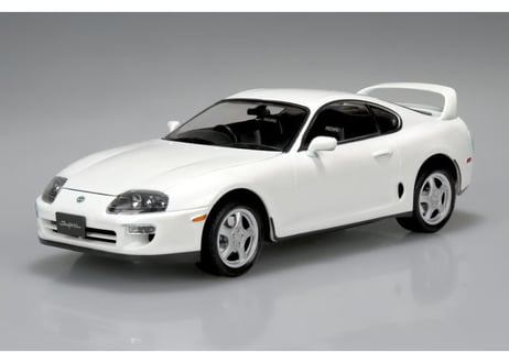 アオシマ 1/24 楽プラ スナップカー No.08-SW JZA80 スープラ 1996 スーパーホワイトⅡ