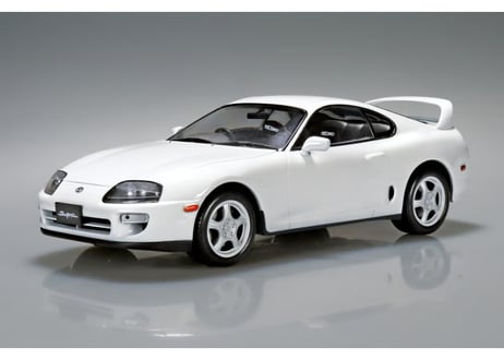 アオシマ 1/24 楽プラ スナップカー No.08-SW JZA80 スープラ 1996 スーパーホワイトⅡ