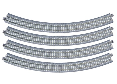 KATO 20-135 PC曲線線路R348-45°(4本入)<R348-45PC>