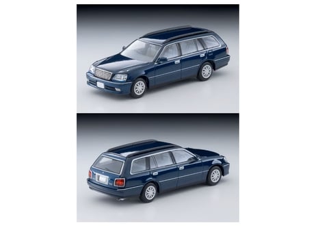 トミーテック 1/64 TLV-N378b トヨタ クラウンエステート ロイヤルサルーン（紺）2000年式