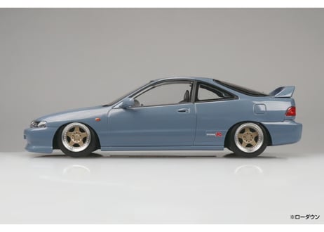 アオシマ 1/32 楽プラ スナップキット No.22CU-GY ホンダ DC2 インテグラ タイプR カスタムホイール(グレー)