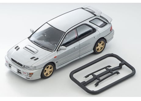 トミーテック 1/64 TLV-N281c スバル インプレッサ ピュアスポーツワゴン WRX STi Ver.V（銀）98年式