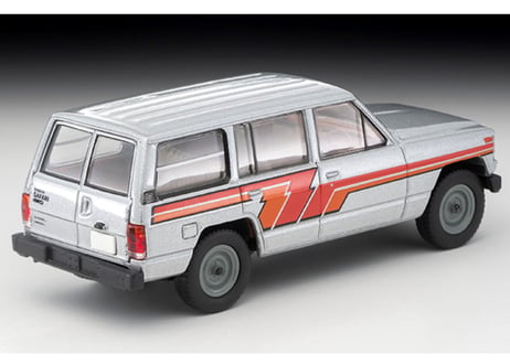トミーテック 1/64 TLV-N109d ニッサン サファリ エクストラバンDX(銀/ストライプ)85年式