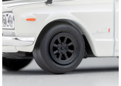 トミーテック 1/64 TLV-N380a 日産 スカイライン ハードトップ 2000GT-R RSワタナベホイール装着車（白）72年式