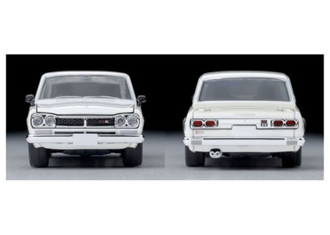 トミーテック 1/64 TLV-N380a 日産 スカイライン ハードトップ 2000GT-R RSワタナベホイール装着車（白）72年式