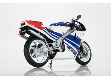 アオシマ 1/12 完成品バイク Honda NSR250R '89 ロスホワイト×テラブルー