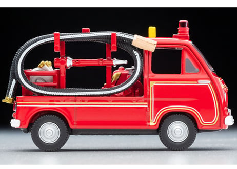 トミーテック 1/64 TLV-68c スバル サンバー ポンプ消防車（フィギュア付）