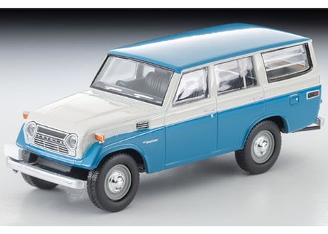 トミーテック 1/64 TLV-104d トヨタ ランドクルーザー FJ56V型（白／青）