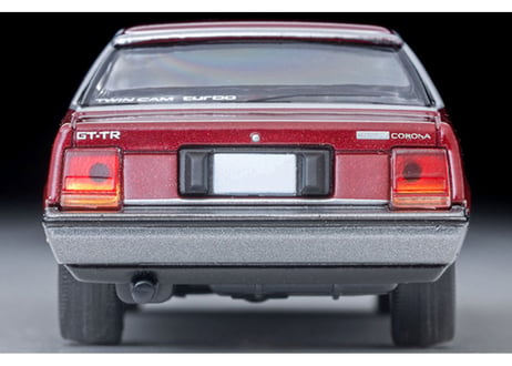 トミーテック 1/64 TLV-N69c トヨタ コロナ ハードトップ 1800GT-TR（ワイン／グレー）84年式