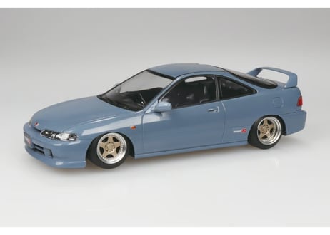 アオシマ 1/32 楽プラ スナップキット No.22CU-GY ホンダ DC2 インテグラ タイプR カスタムホイール(グレー)