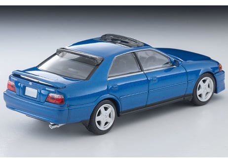 トミーテック 1/64 TLV-N224e トヨタ チェイサー 2.5ツアラーV（青）98年式