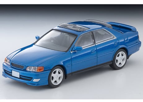 トミーテック 1/64 TLV-N224e トヨタ チェイサー 2.5ツアラーV（青）98年式