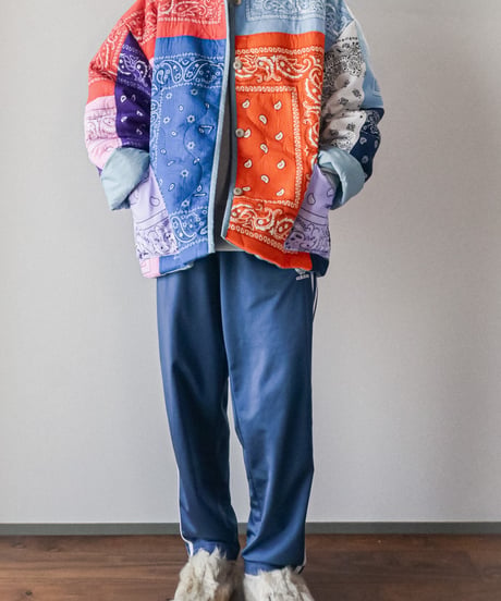 【curoam】Bandana Patchwork Quilted Jacket