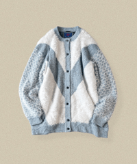 【Seek an nur】Euro Shaggy Knit Cardigan