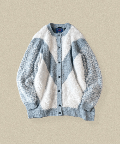 【Seek an nur】Euro Shaggy Knit Cardigan