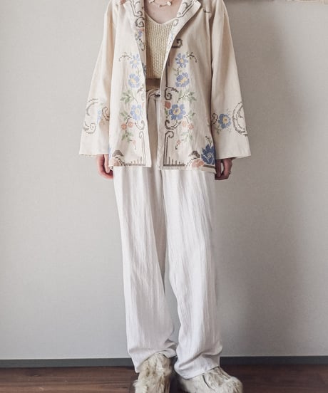 【Seek an nur】Vintage embroidered over jacket