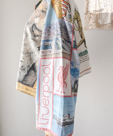 【curoam】Vintage Tea Towel Over Shirt