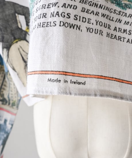 【curoam】Vintage Tea Towel Over Shirt