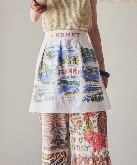 【curoam】Vintage Souvenir Waist Apron