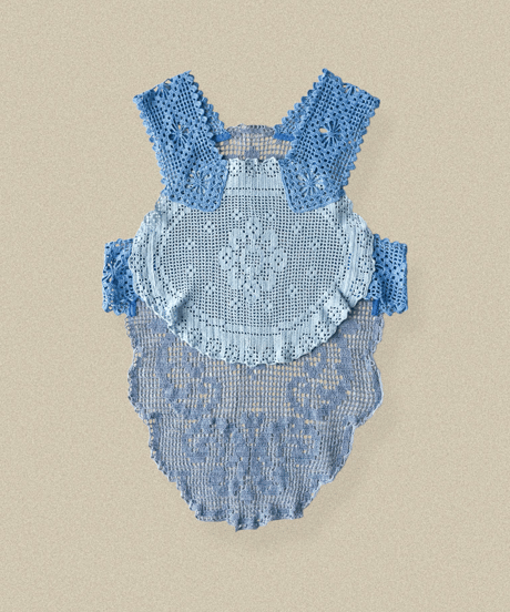 【Seek an nur】Vintage cotton crochet vest