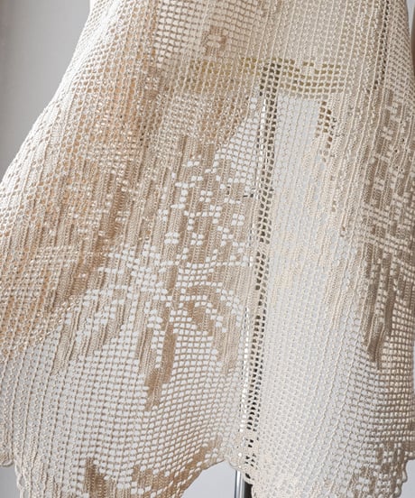 【Seek an nur】Vintage cotton crochet dress