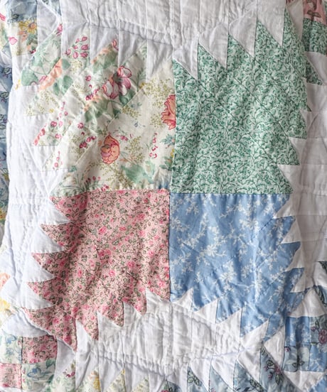 【curoam】Vintage Patchwork Quilted Coat