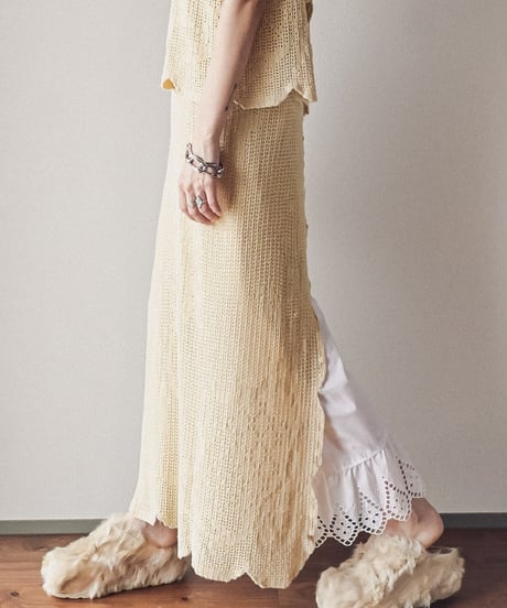 【Seek an nur】Vintage cotton crochet dress