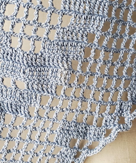 【Seek an nur】Vintage cotton crochet vest