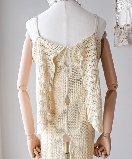 【Seek an nur】Vintage cotton crochet dress