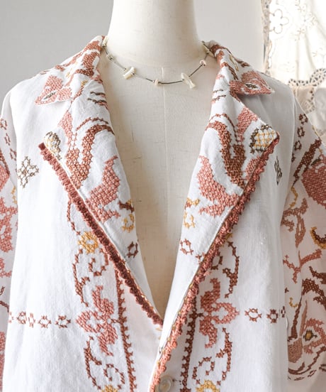 【Seek an nur】Vintage embroidered over jacket