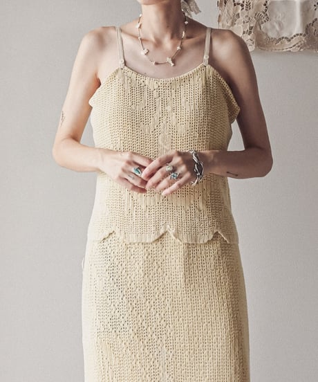 【Seek an nur】Vintage cotton crochet dress