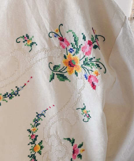 【Seek an nur】Vintage embroidered over jacket