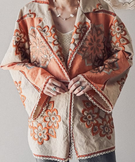 【Seek an nur】Vintage embroidered over jacket