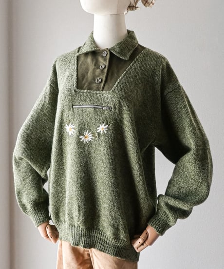 【Seek an nur】Trachten Tyrolean Sweater
