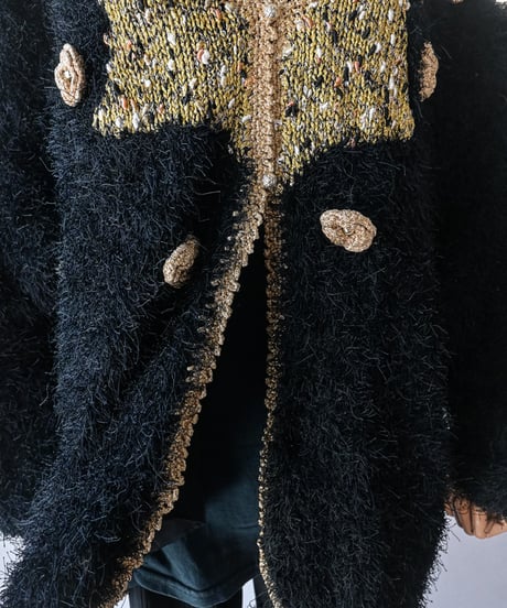 【Seek an nur】Euro Shaggy Knit Cardigan