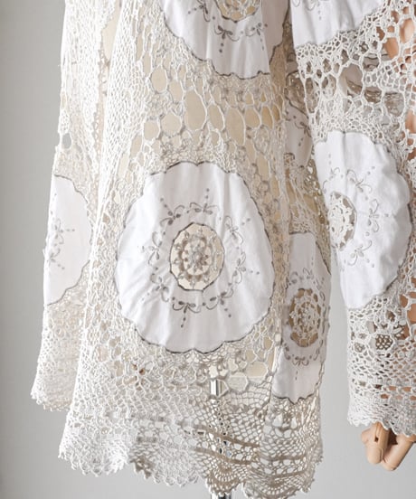 【Seek an nur】Vintage crochet shirt & accessory