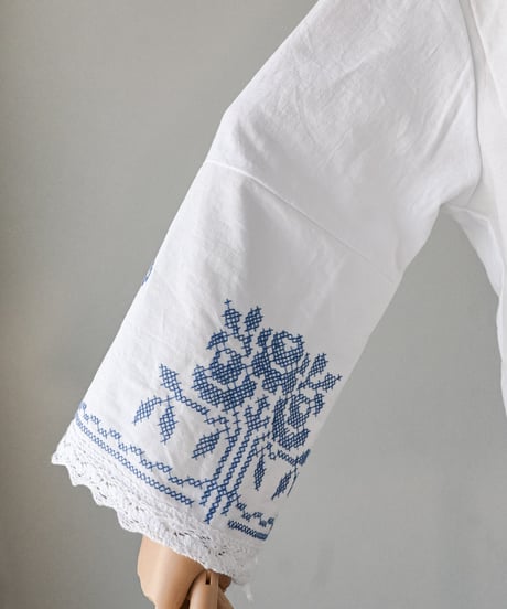 【Seek an nur】Vintage embroidered over shirt