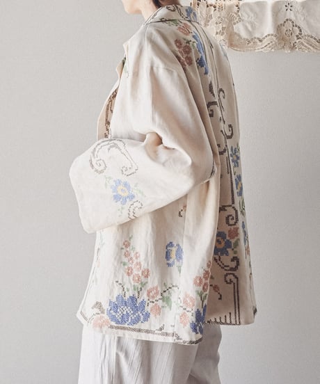 【Seek an nur】Vintage embroidered over jacket
