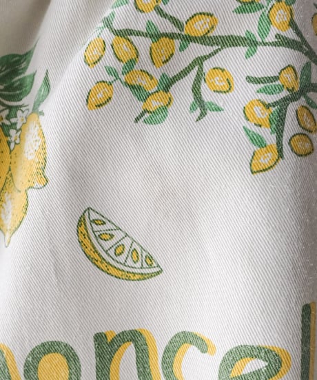 【curoam】Vintage Tea Towel Half Pants