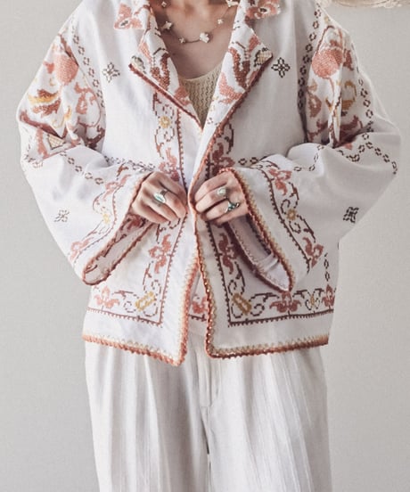 【Seek an nur】Vintage embroidered over jacket