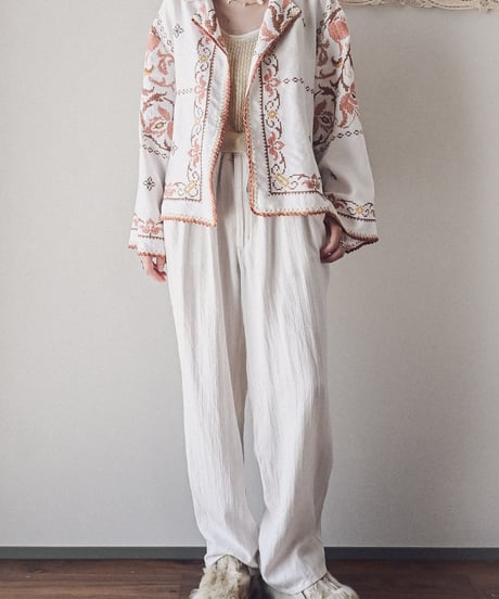 【Seek an nur】Vintage embroidered over jacket