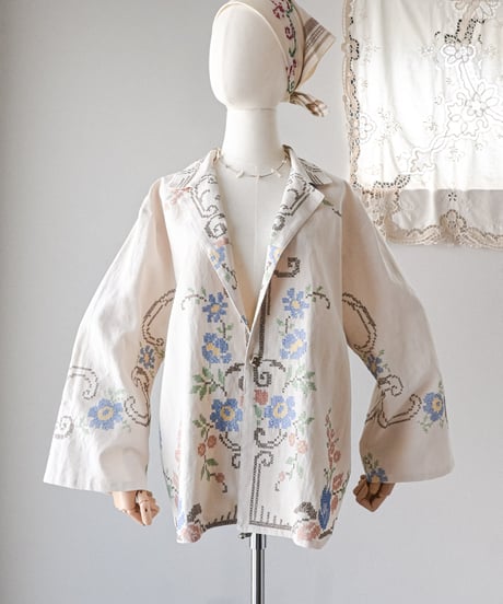 【Seek an nur】Vintage embroidered over jacket