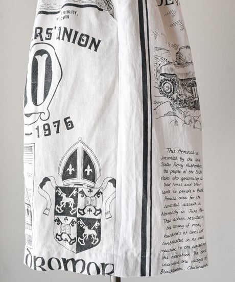【curoam】Vintage Tea Towel Half Pants