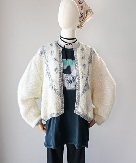 【Seek an nur】Euro Shaggy Knit Cardigan