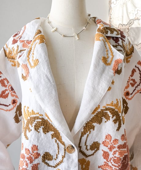 【Seek an nur】Vintage embroidered over jacket