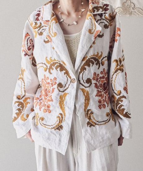 【Seek an nur】Vintage embroidered over jacket