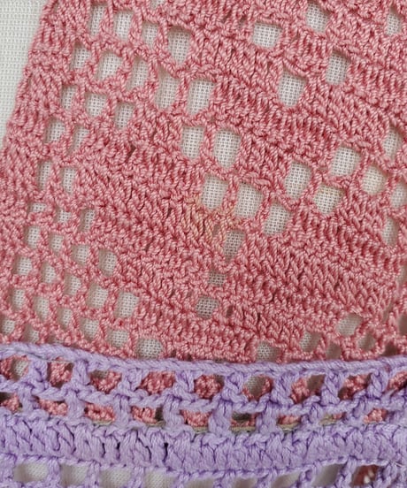 【Seek an nur】Vintage cotton crochet vest