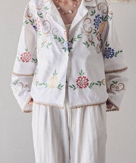 【Seek an nur】Vintage embroidered over jacket